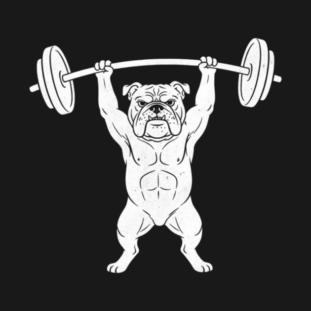 Bulldog Weightlifting Strong Gym Dog Lover by ArtistTee ⭐⭐⭐⭐⭐
