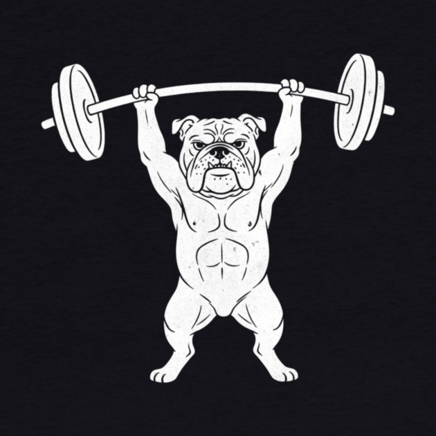 Bulldog Weightlifting Strong Gym Dog Lover by ArtistTee ⭐⭐⭐⭐⭐