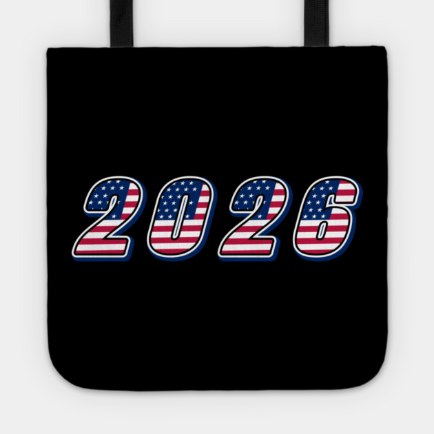 2026 American Flag Tote by Creatifly Graphic Tees