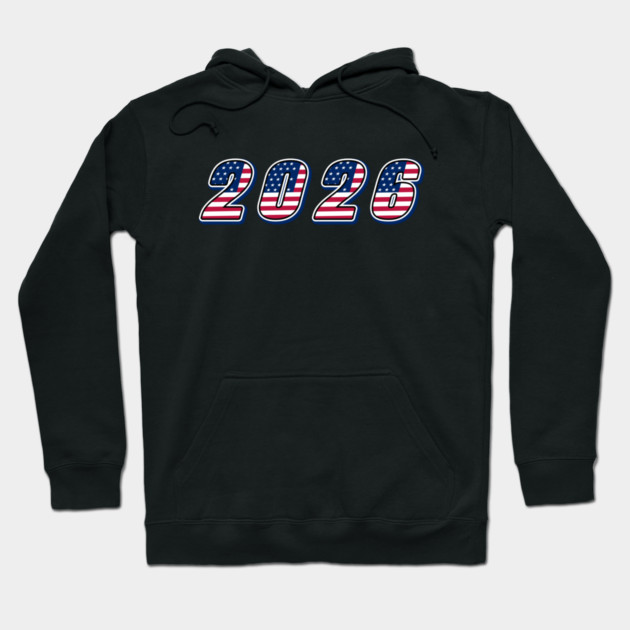2026 American Flag Hoodie by Creatifly Graphic Tees