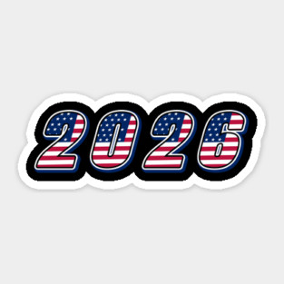 2026 American Flag Sticker