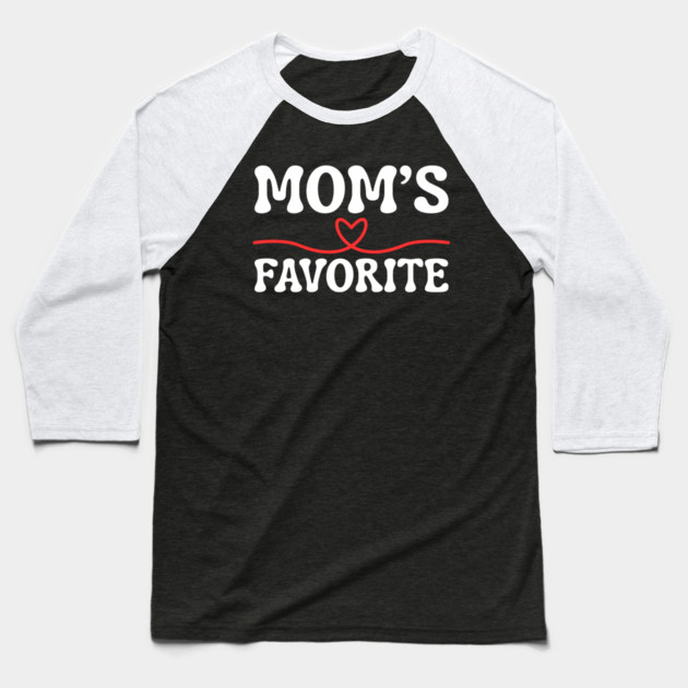 Mom's Favorite Baseball T-Shirt by Creatifly Graphic Tees