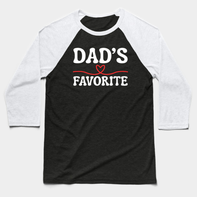 Dad's Favorite Baseball T-Shirt by Creatifly Graphic Tees
