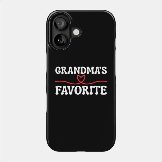 Grandma's Favorite Phone Case by Creatifly Graphic Tees