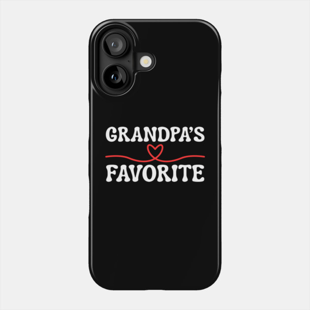 Grandpa's Favorite Phone Case by Creatifly Graphic Tees