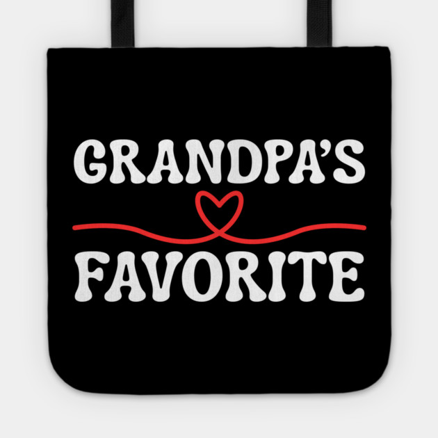 Grandpa's Favorite Tote by Creatifly Graphic Tees