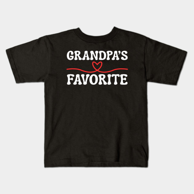 Grandpa's Favorite Kids T-Shirt by Creatifly Graphic Tees