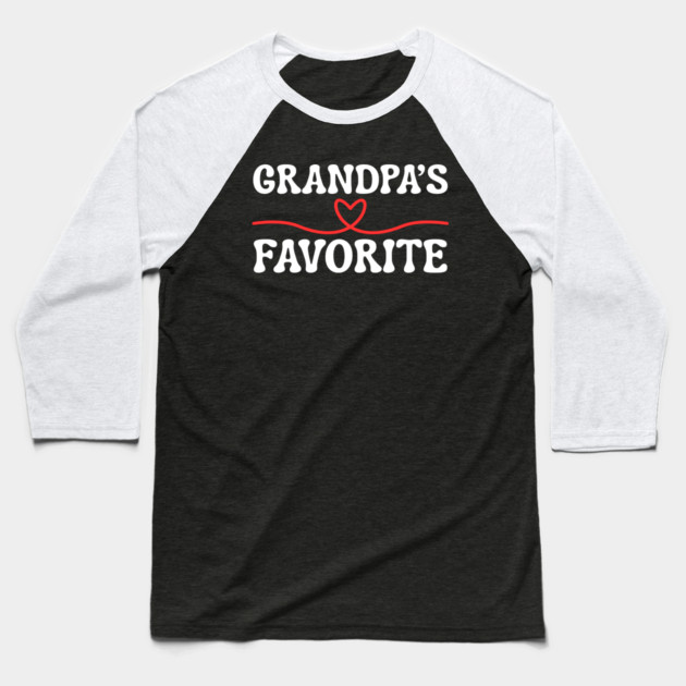 Grandpa's Favorite Baseball T-Shirt by Creatifly Graphic Tees