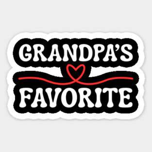 Grandpa's Favorite Sticker