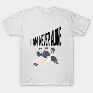 Quiet Faith Together – Minimal Community Illustration Tee T-Shirt