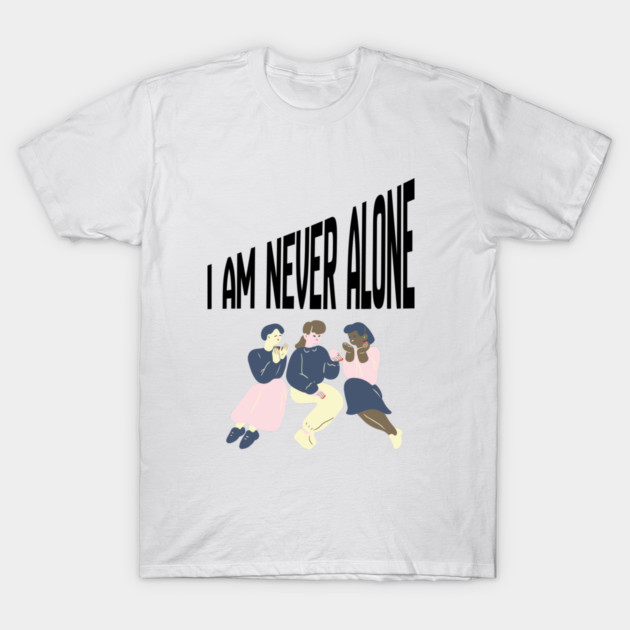 Quiet Faith Together – Minimal Community Illustration Tee T-Shirt by Anne Lee