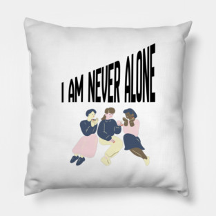 Quiet Faith Together – Minimal Community Illustration Tee Pillow