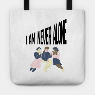 Quiet Faith Together – Minimal Community Illustration Tee Tote