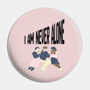 Quiet Faith Together – Minimal Community Illustration Tee Pin