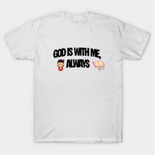 Praying Child Christian Faith Illustration Religious Design T-Shirt