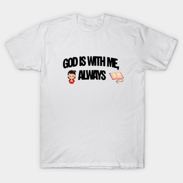 Praying Child Christian Faith Illustration Religious Design T-Shirt by Anne Lee