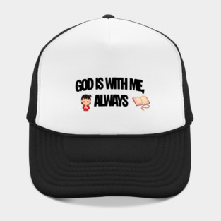 Praying Child Christian Faith Illustration Religious Design Hat