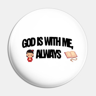 Praying Child Christian Faith Illustration Religious Design Pin