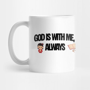 Praying Child Christian Faith Illustration Religious Design Mug