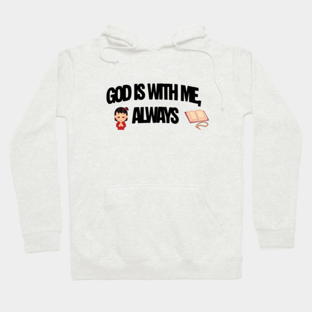 Praying Child Christian Faith Illustration Religious Design Hoodie by Anne Lee