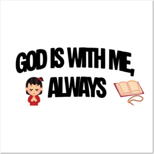 Praying Child Christian Faith Illustration Religious Design Posters and Art