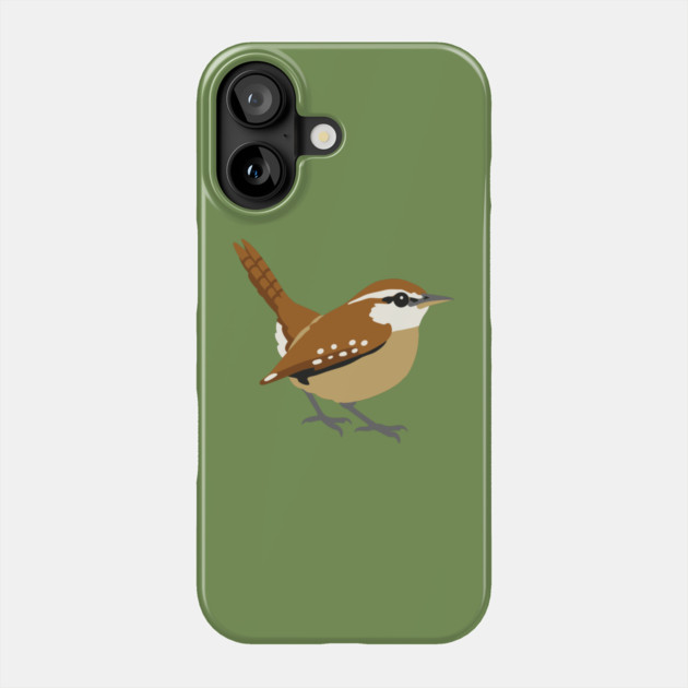 Carolina Wren Songbird Art Phone Case by DonWillisJrArt