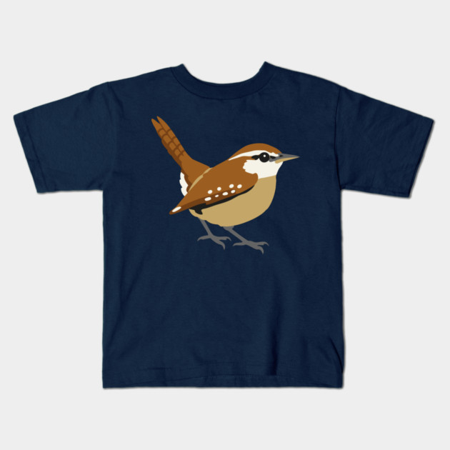 Carolina Wren Songbird Art Kids T-Shirt by DonWillisJrArt