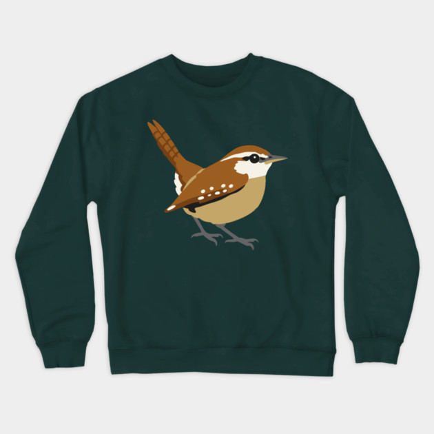 Carolina Wren Songbird Art Crewneck Sweatshirt by DonWillisJrArt