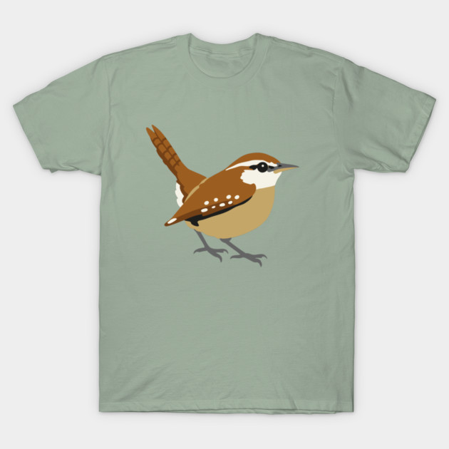 Carolina Wren Songbird Art T-Shirt by DonWillisJrArt