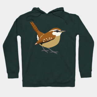 Carolina Wren Songbird Art Hoodie