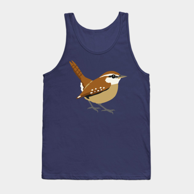 Carolina Wren Songbird Art Tank Top by DonWillisJrArt