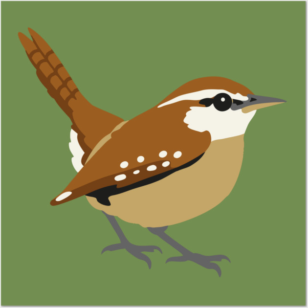 Carolina Wren Songbird Art Wall Art by DonWillisJrArt