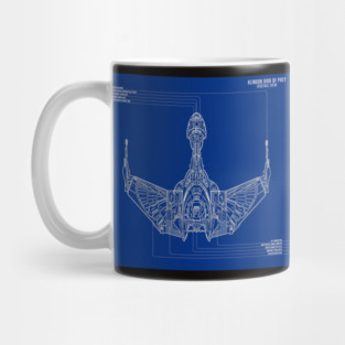 Klingon Bird Of Prey Blueprint Mug