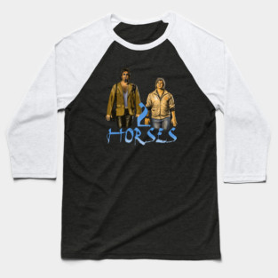 Tim & Eric's Billion Dollar Movie: 2 Horses Baseball T-Shirt