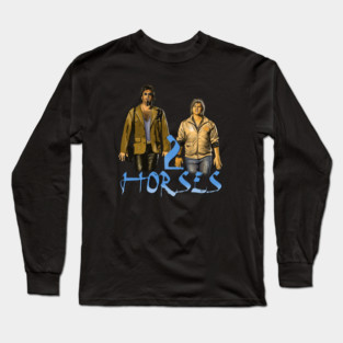 Tim & Eric's Billion Dollar Movie: 2 Horses Long Sleeve T-Shirt