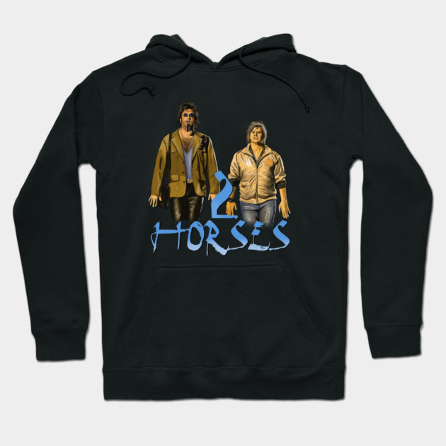 Tim & Eric's Billion Dollar Movie: 2 Horses Hoodie by 51Deesigns