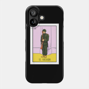 El Soldado Lotería Card Soldier Art Phone Case