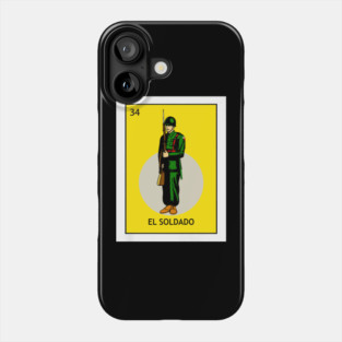 El Soldado Lotería Card Soldier Art Phone Case