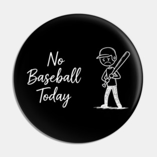 Disappointed Baseball Player Sports Theme Pin