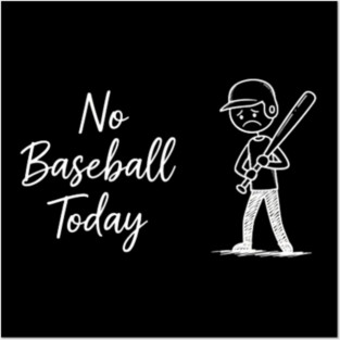 Disappointed Baseball Player Sports Theme Posters and Art