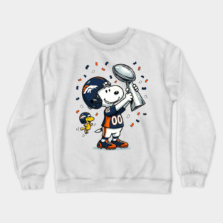 Funny Snoopy Denver Broncos Player Football Lovers Crewneck Sweatshirt