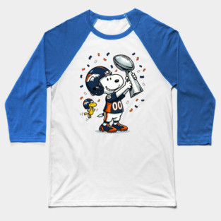 Funny Snoopy Denver Broncos Player Football Lovers Baseball T-Shirt
