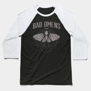 Moth Bad Omens Funny Myth Superstitions Women Men Kids Youth Baseball T-Shirt