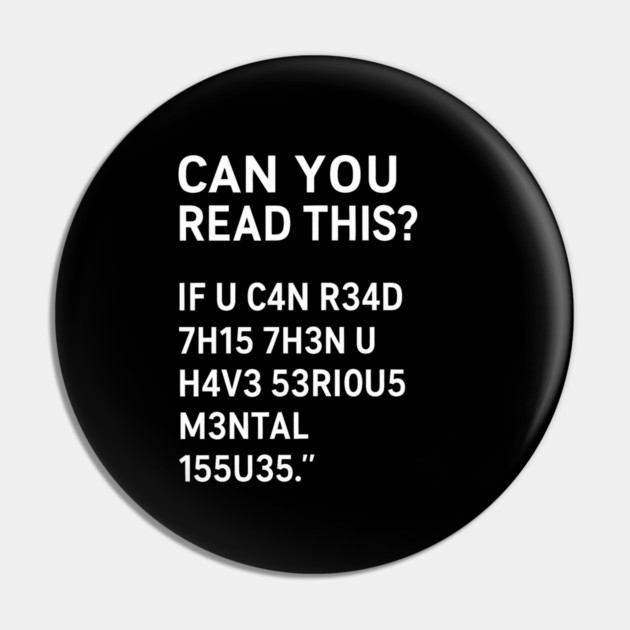 Funny Quote, If U Can Read This, Sarcastic Quote Pin by logiamerch