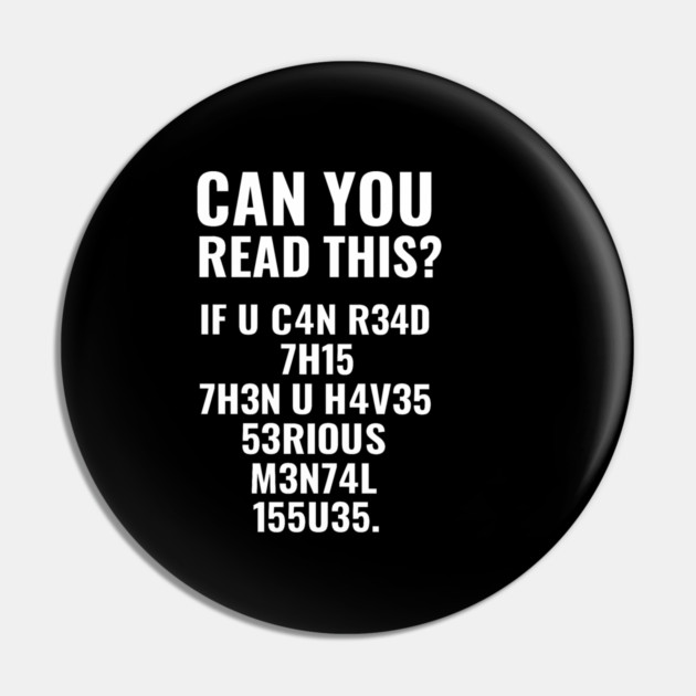 Funny Quote, If U Can Read This, Sarcastic Quote Pin by logiamerch