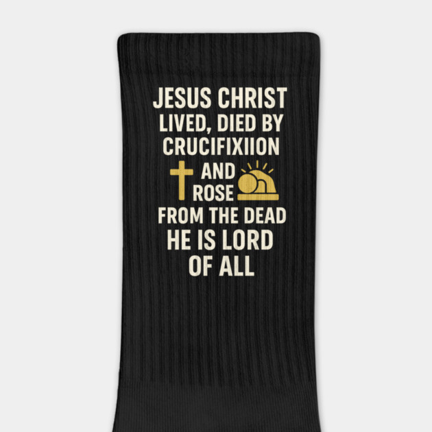 jesusChristian Faith Quote, Jesus Christ Lived Died And Rose by logiamerch