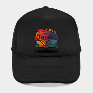 Black History Education Is Freedom African American Teacher Pride Art Hat