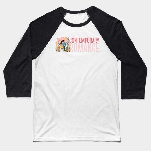 Contemporary Romance Genre Lovers Baseball T-Shirt by H. R. Sinclair