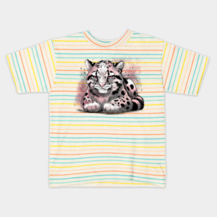 Grumpy Clouded Leopard Kids T-Shirt
