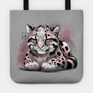 Grumpy Clouded Leopard Tote